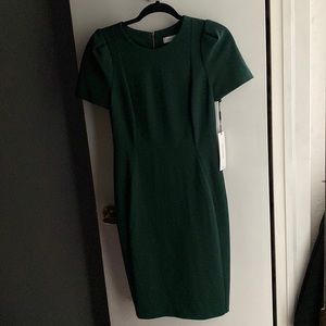 NWT Calvin Klein Dark Green Dress Size 6